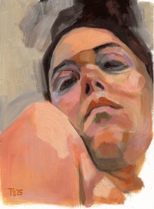 Contemplative Woman Portrait