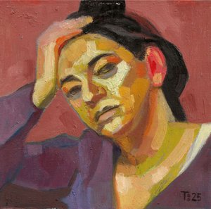 Pensive Woman Portrait