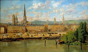 The Port of Rouen by Torello Ancillotti