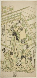 The Actors Ichimura Uzaemon VIII as Onio Shinzaemon and Onoe Kikugoro I as the courtesan Usugumo in the play Nanakusa Wakayagi Soga, performed at the Ichimura Theater in the first month, 1744