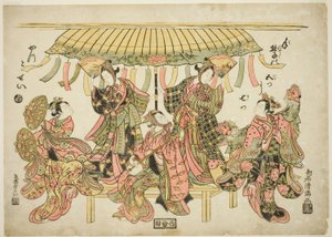 Entertainers by Torii Kiyomitsu I