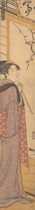 A Girl with a Pipe by Torii Kiyonaga