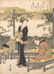 Atago Hill at Shiba by Torii Kiyonaga