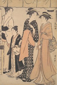 Cooling Off at Nakazu by Torii Kiyonaga