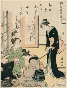 Mother-in-Law Teasing the Bride, from the series A Collection of Humorous Poems by Torii Kiyonaga