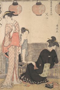 Scene in Nakasu, a District of Edo, 1783 by Torii Kiyonaga