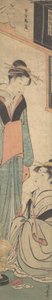 Two Girls Talking Near the Hibachi Fire-Pot, ca. 1785