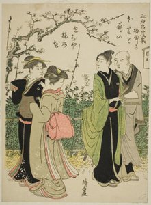 Umeyashiki, from the series Collection of Famous Places in Edo by Torii Kiyonaga