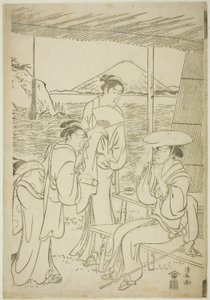 Visitors to Enoshima