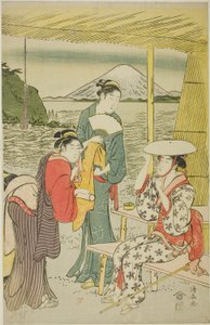 Visitors to Enoshima