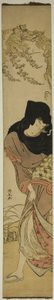 Woman under Windblown Wisteria