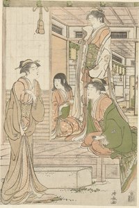 Yoshitsune Serenading Joruri Hime