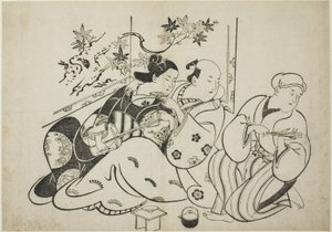 A Professional Buffoon, from an Untitled Series of 12 Prints by Torii Kiyonobu I