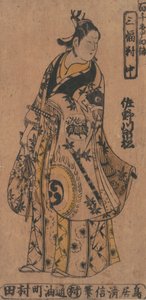 The Actor Sanagawa Ichimatsu 1st as a Wakashu Fashionable Youth in the Drama Momo-C by Torii Kiyonobu I