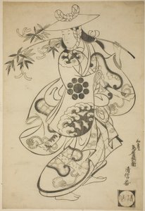 The Actor Sawamura Kodenji I as Tsuyu no Mae in the Play 