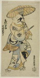 The Actor Sawamura Sojuro I as Soga no Juro in the play 