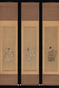 The Auspicious Noh Dance Okina by Toriyama Sekien
