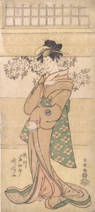 Actor Segawa Tomisaburo II as the Geisha Asaka, 1794-95 by Toshusai Sharaku