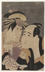 Bust Portrait of Sanogawa Ichimatsu III and Ichikawa Tomiemon