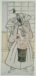 The Actor Ichikawa Komazo III as Nitta Yoshisada, Actually Oyamada Taro Takaie by Toshusai Sharaku