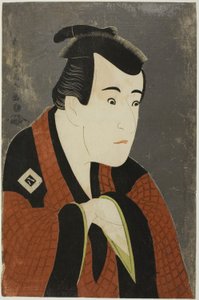 The actor Ichikawa Yaozo III as Tanabe Bunzo by Toshusai Sharaku