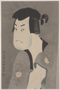 The Actor Sakata Hangoro II as Fujikawa Mizuemon in the Play Hanaayama Bunroku Soga, Miyaki Theatre by Toshusai Sharaku