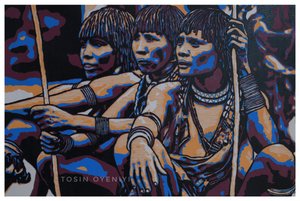 Colorful Indigenous Men by Tosin Oyeniyi