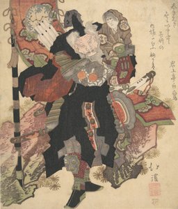 Chinese Warrior Carrying a Child upon His Shoulders, ca. 1825