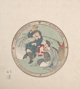 Ebisu and Daikoku, Two of the Seven Gods of Good Fortune