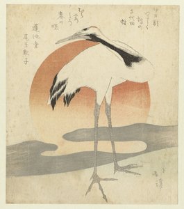 Crane Before the First Sunrise of the Year