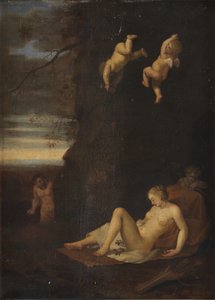 Satyr Spying on Sleeping Nymph, Antiope