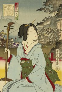 Geisha by Toyohara Kunichika