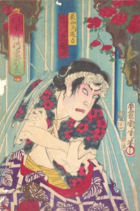 Imaginary portrait, Shuihuzhuan of Stage: Toryudai Mitate Suikoden Torodai - Actor Ichik... by Toyohara Kunichika