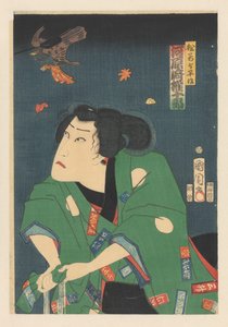 Kawarazaki Gonjūrō as Matsuwaka Yoheiji by Toyohara Kunichika