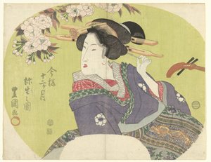Courtesan and Shamisen (series title: The Modern Twelve Months, Imayo junikagetsu)