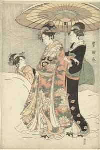 Snowball by Toyokuni (II) , Utagawa