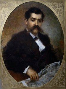 Portrait of Mr Deschamps by Tranquillo Cremona