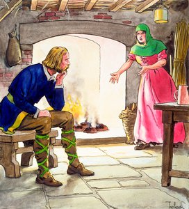 King Alfred burning the cakes