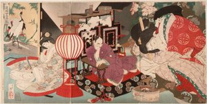A Woman Saving the Nation: A Chronicle of Great Peace by Tsukioka Yoshitoshi