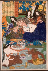 Shutendōji Surrounded by Women by Tsukioka Yoshitoshi