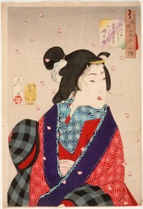 Wanting to Meet Someone: A Courtesan of the Kaei Period (1848-1853) by Tsukioka Yoshitoshi