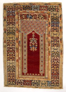Prayer rug, Kula, Anatolia by Turkish School