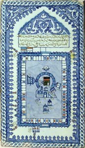 Tile with the Great Mosque of Mecca