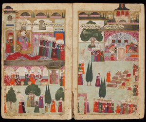 Mehmed III’s Coronation in the Topkapi Palace in 1595 by Turkish master
