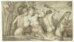 The Lycian Peasants Transformed into Frogs by Ubekendt
