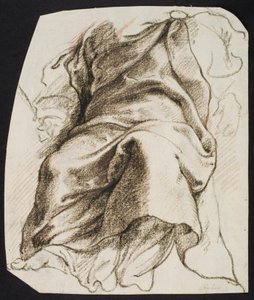 Drapery Study for the Figure of God the Father by Ubekendt