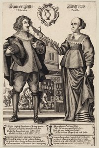 A Tinsmith and a Young Maiden by Ubekendt