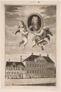 Medallion with Portrait of a Boy from the Plessen Family. Currently a Half-Timbered House and a Mansion by Ubekendt