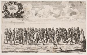 Procession on the Occasion of the Inauguration of Kiel University. Plate 4 by Ubekendt