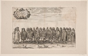 Procession on the Occasion of the Inauguration of Kiel University. Plate 7 by Ubekendt
